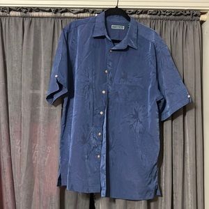 Men’s blue button down shirt